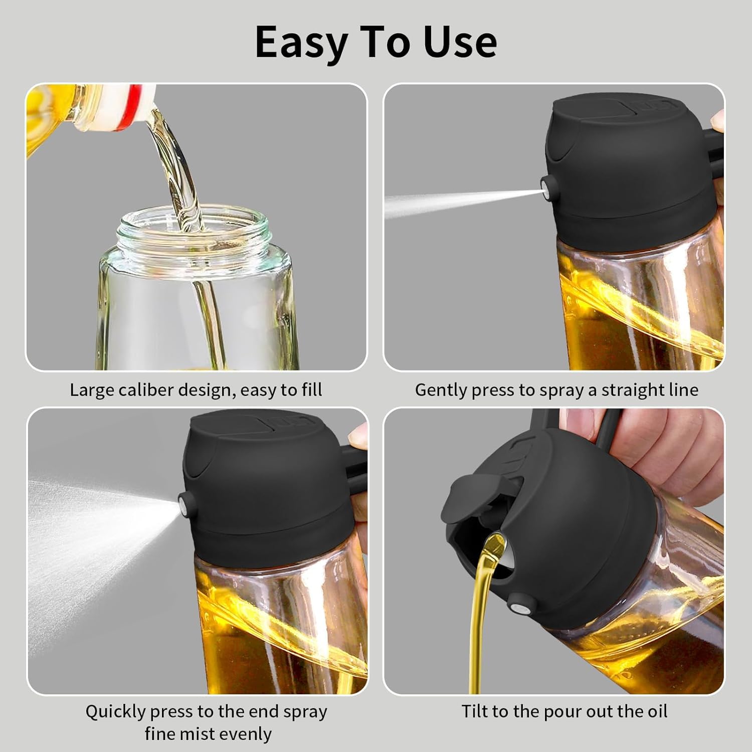 Misamo 2-in-1 Glass Oil Sprayer