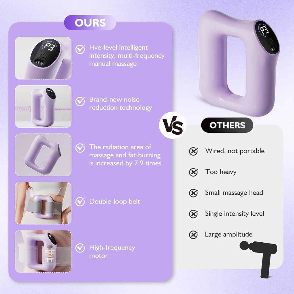 FasciaRing massager used on arms and thighs